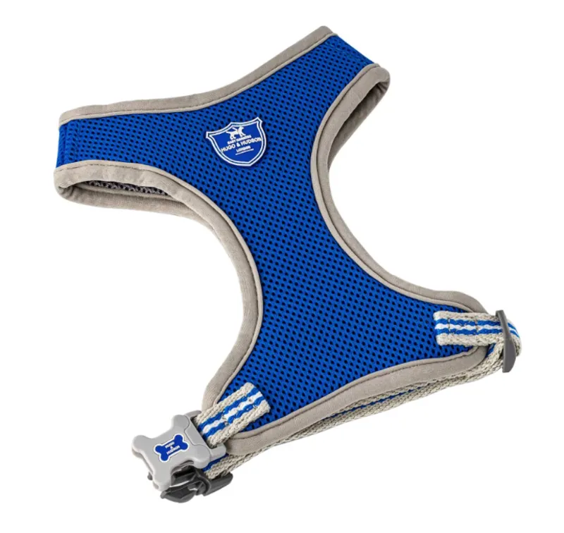 Hugo and Hudson Mesh Dog Harness Royal Blue